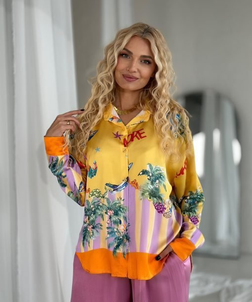 Marškiniai "Amore", geltona spalva