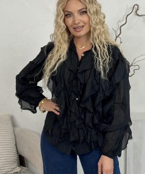 Marškiniai "Romantika", juoda spalva