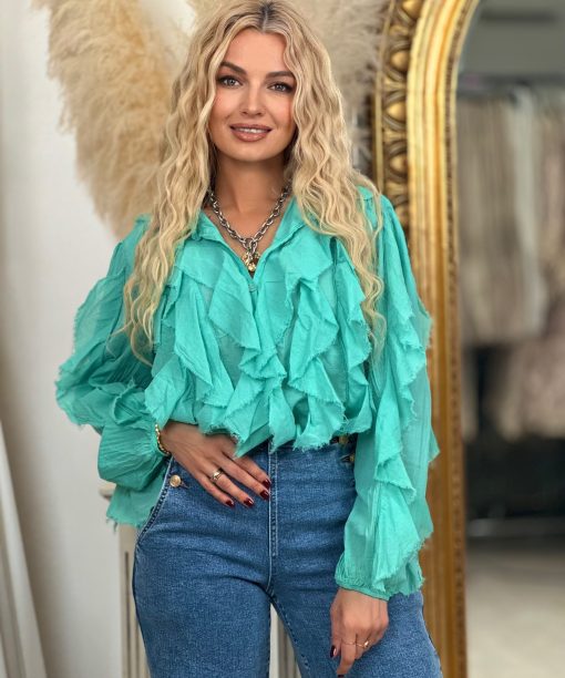 Turkio spalvos marškinukai