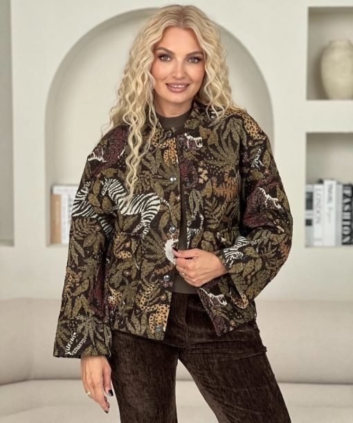 Alternative view of Bomberis „Zebrai” , šokolado spalvos