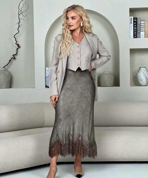 Alternative view of Sijonas su gipiūro apačia, kapučino