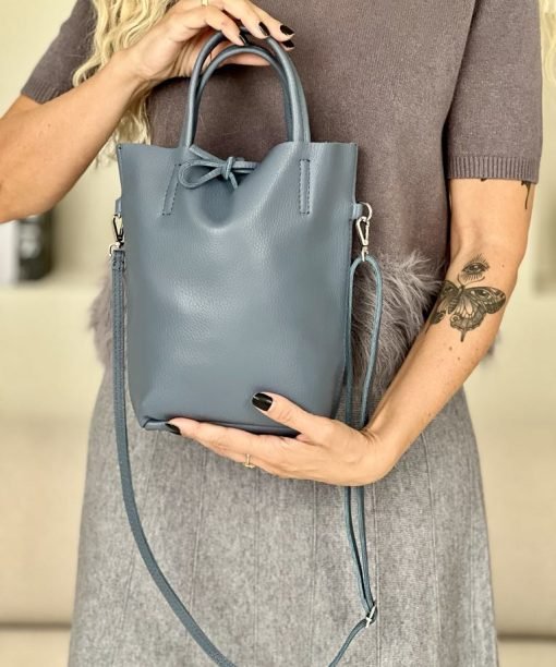 Rankinė, džinso spalvos