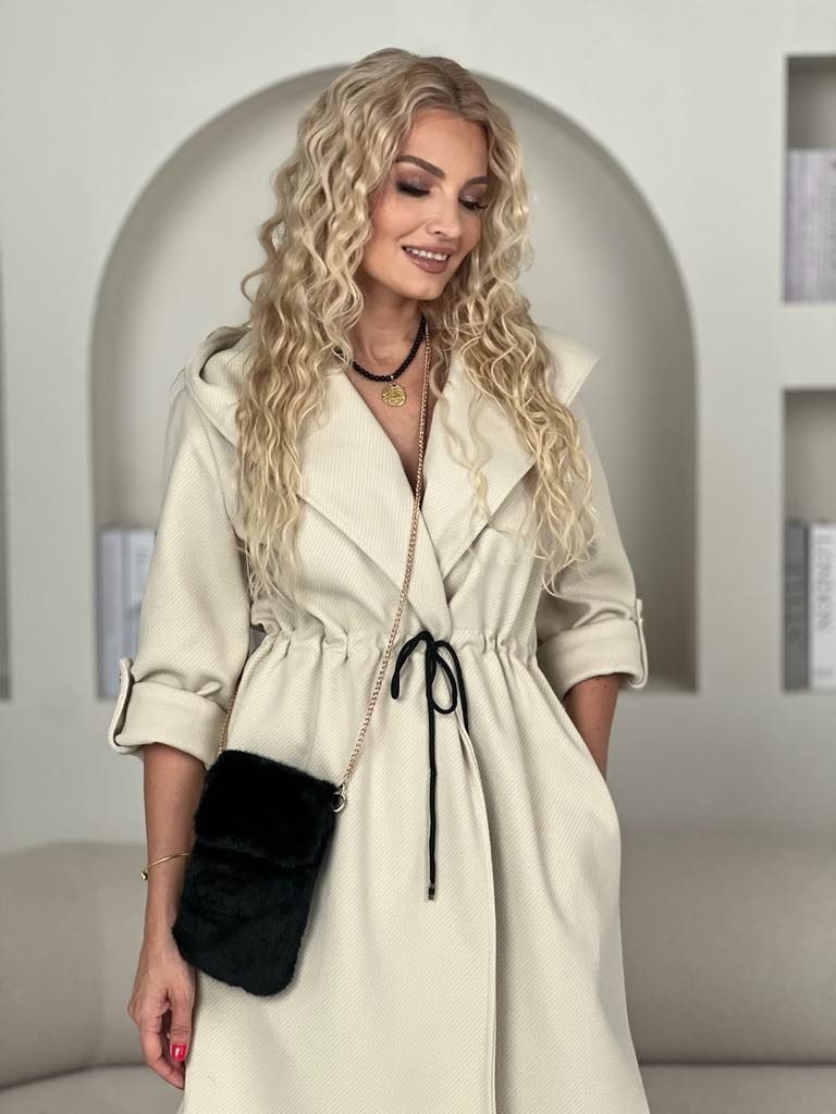 Eko kailio maža rankinė, juoda spalva - Image 2