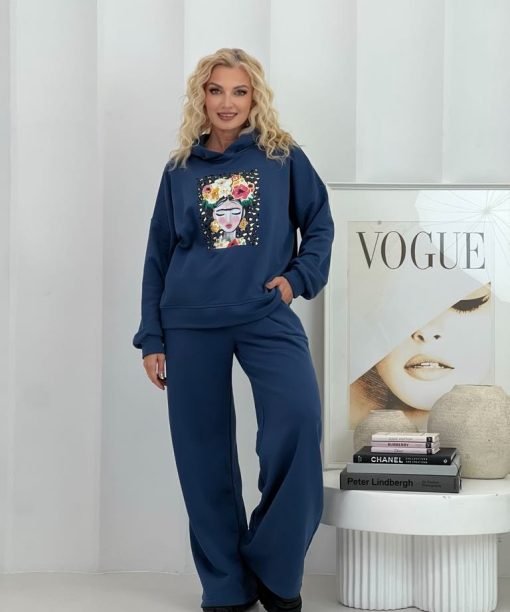 Laisvalaikio kostiumas, FRIDA, džinso spalva