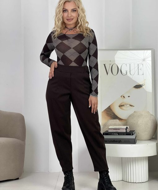 Alternative view of Kelnės "Baggy", šokolado spalva