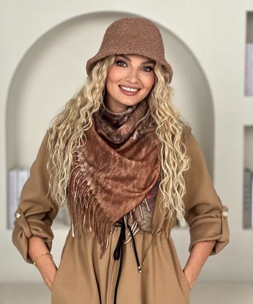 Kepurė, camel spalva