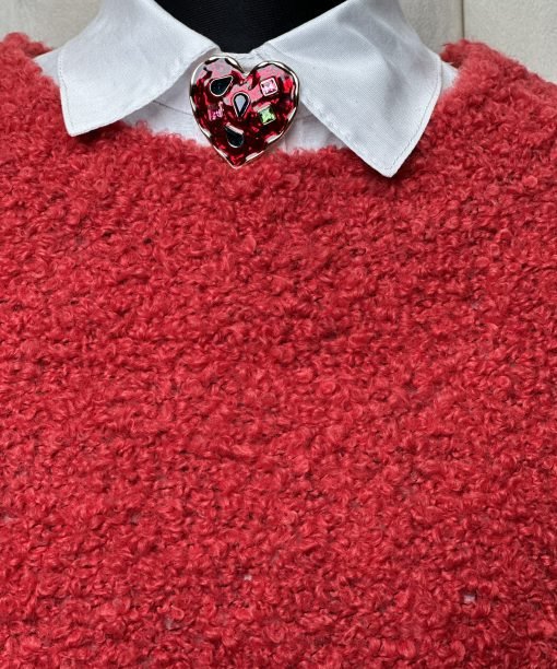 Alternative view of Segė "Širdelė", raudona spalva