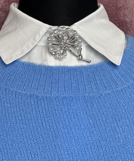 Alternative view of Segė "Pienės pūkeliai" sidabro spalva