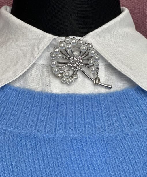 Segė "Pienės pūkeliai" sidabro spalva