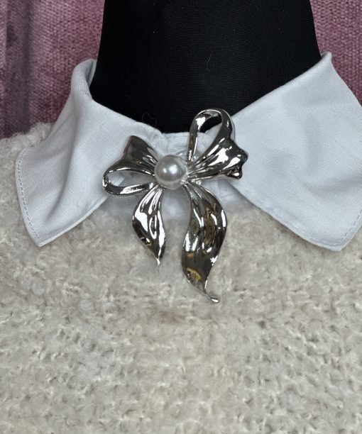 Alternative view of Segė "Elegantiškas kaspinėlis", sidabro spalva