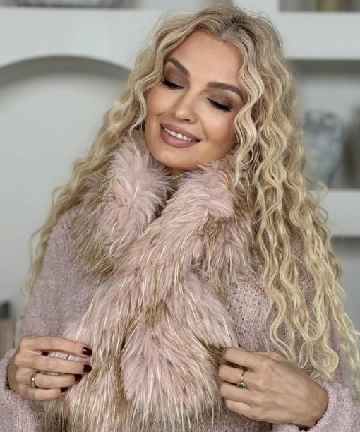 Kailinis šalikas, rožinė spalva