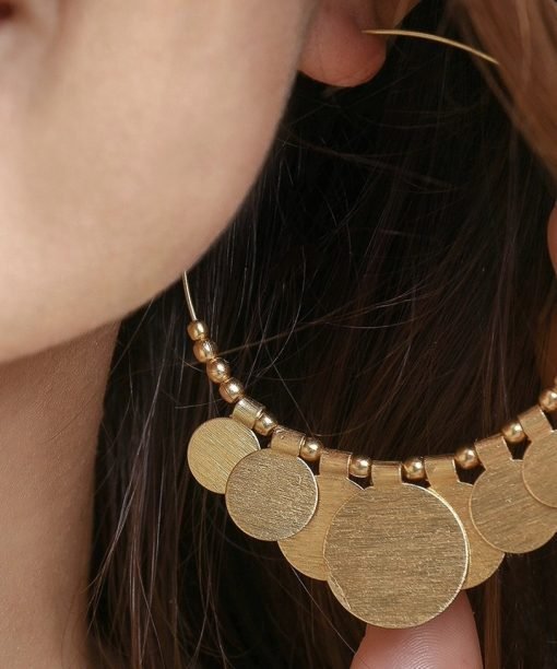 Auskarai "Žiedas ir monetos"