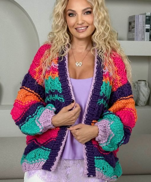 Alternative view of Stambaus mezgimo užmestukas, violetinė spalva