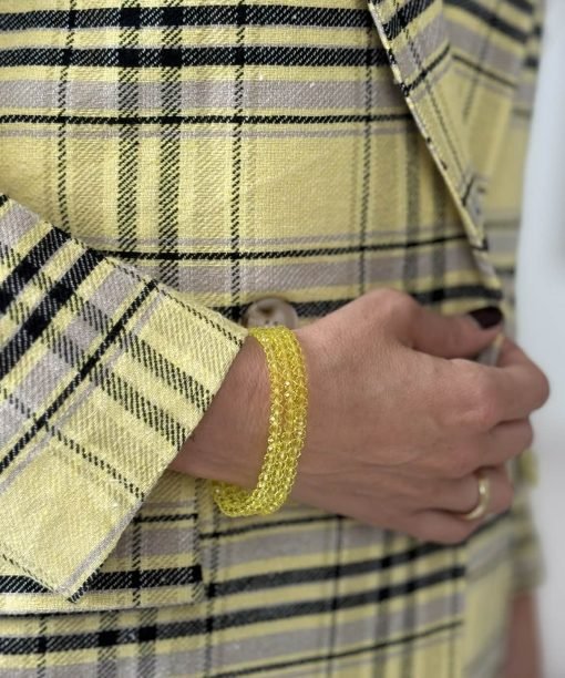 Apyrankė "Kristaliukai", geltona spalva