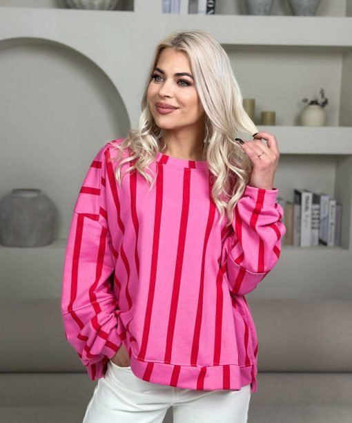 Džemperis "Kanarėlė" , fuksija/raudona