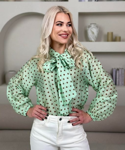 Alternative view of Palaidinė "Žirniukai", mėtų spalva