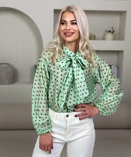 Palaidinė "Žirniukai", mėtų spalva