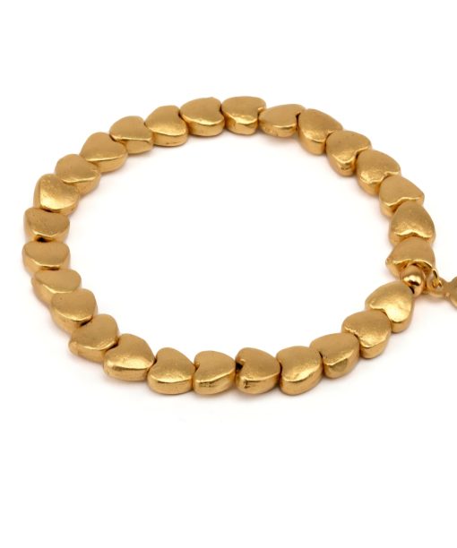 Alternative view of Apyrankė “Širdelės”, aukso spalva