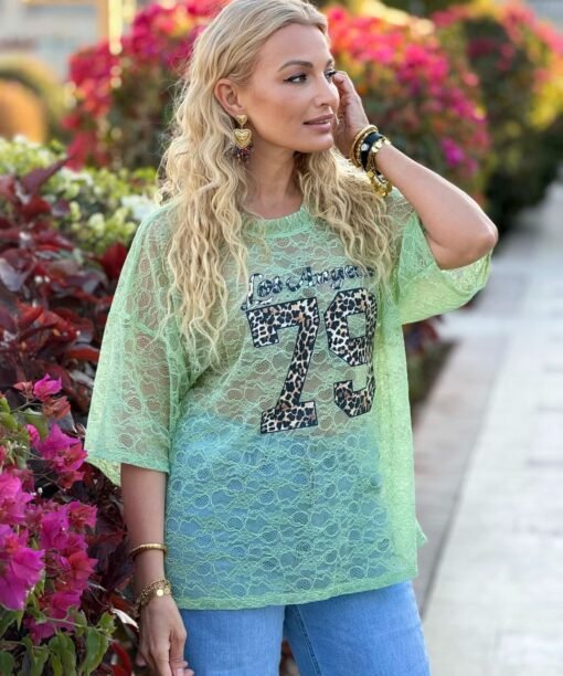 Alternative view of Palaidinė "79 Los Angelos", mėtų spalva