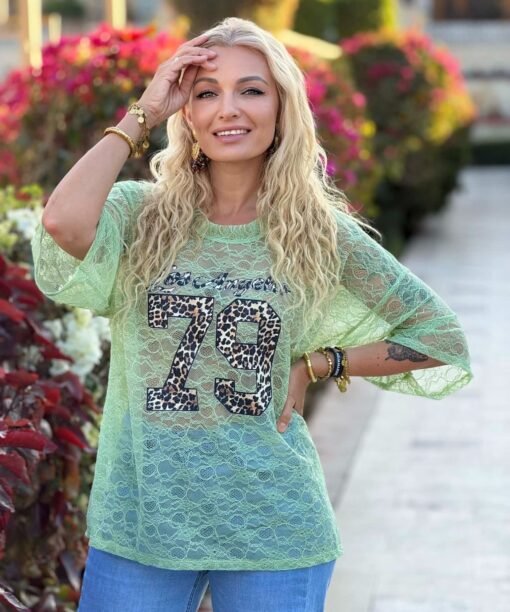 Palaidinė "79 Los Angelos", mėtų spalva