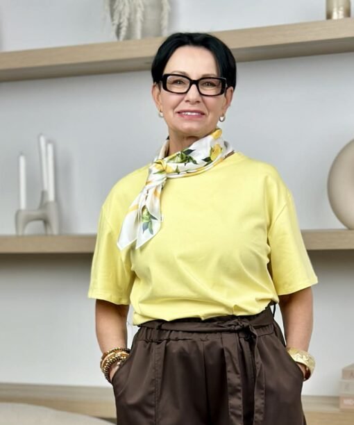 Marškinėliai "Klasika", geltona spalva