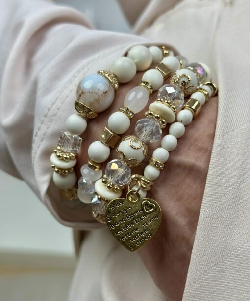 Apyrankių rinkinys, "Širdelė su tekstu"