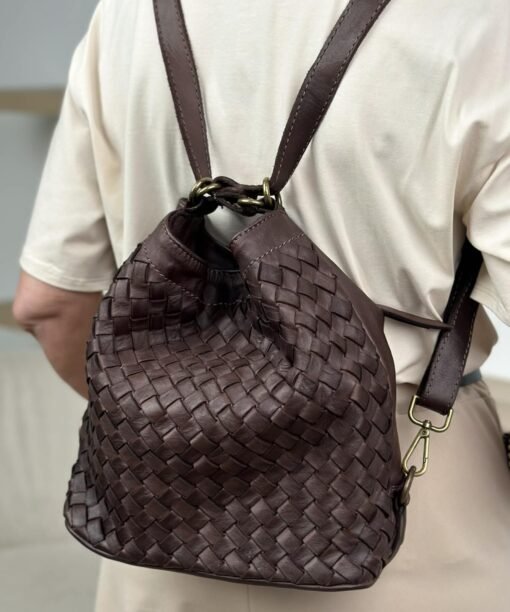 Rankinė, nat.oda , "Transformeris" pinta, šokolado spalva