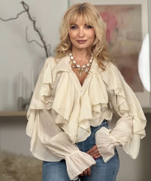 Marškiniai "Piratiški", latte spalva