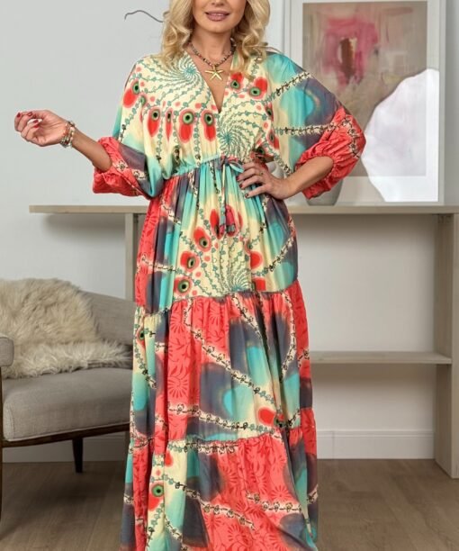 Alternative view of Suknelė "Povo plunksnos"