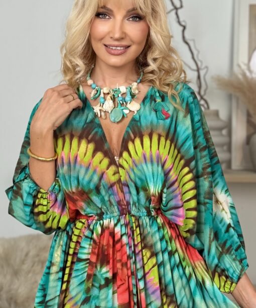 Kaklo papuošalas "Atostogos", turkio spalva