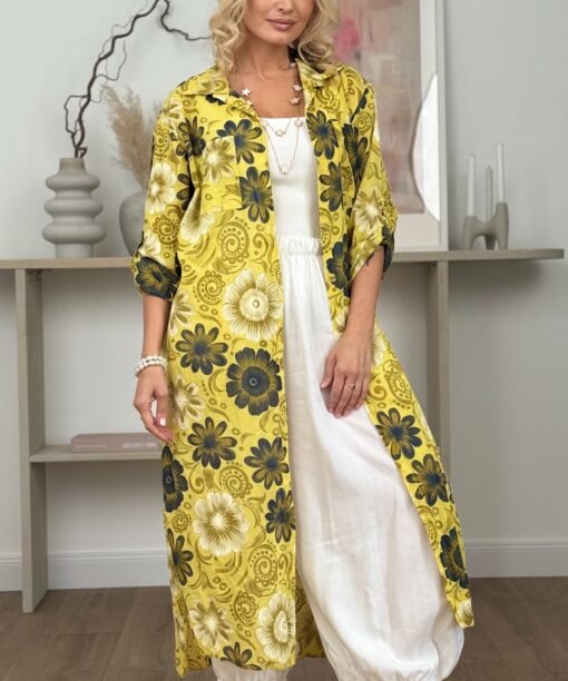 Marškiniai, gėlėti, ilgi garstyčių  spalva