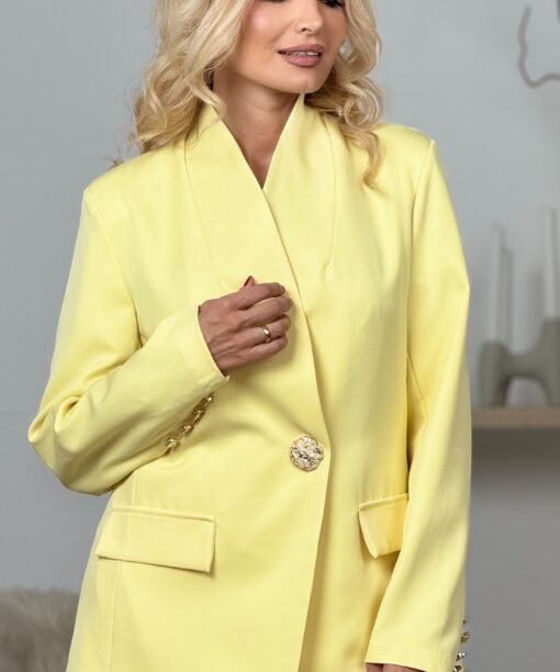 Švarkas "Aukso saga", geltona spalva