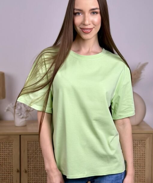 Alternative view of Marškinėliai "Klasika", žalia spalva