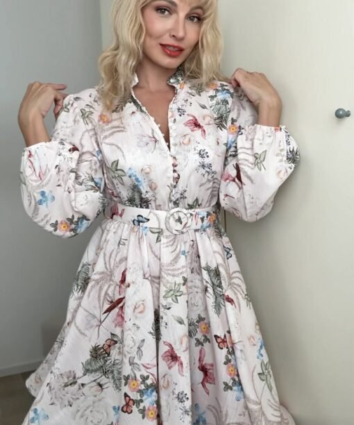 Alternative view of Suknelė "Čiulbonėlė", latte spalva