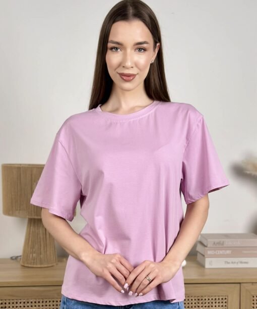 Marškinėliai "Klasika", alyvų spalva