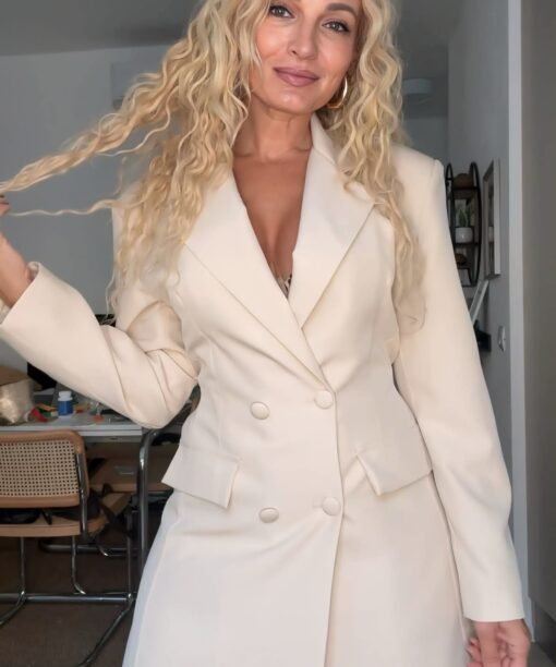 Suknelė- švarkas, latte spalva