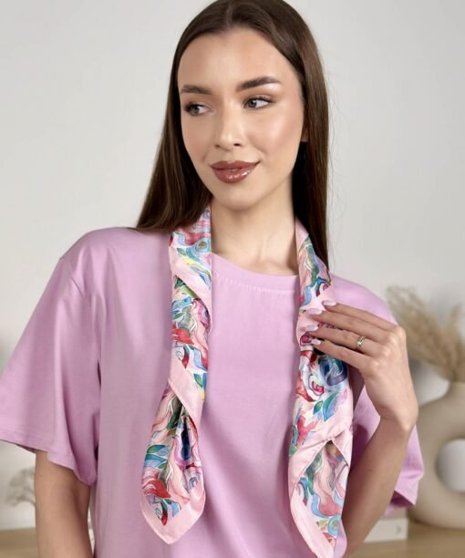 Alternative view of Skarelė "Pavasaris", rožinė spalva