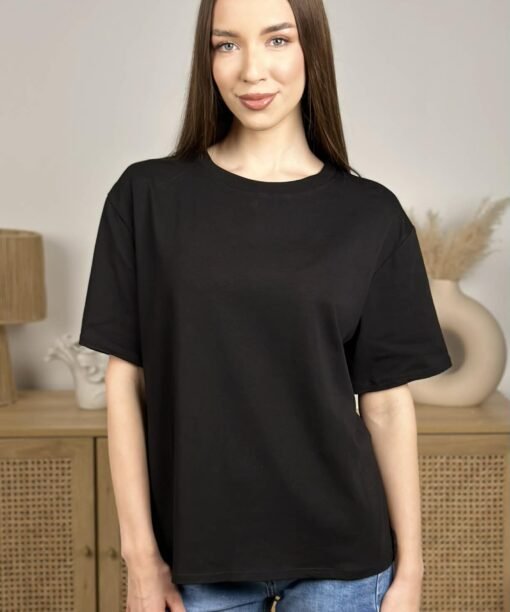 Marškinėliai "Klasika", juoda spalva