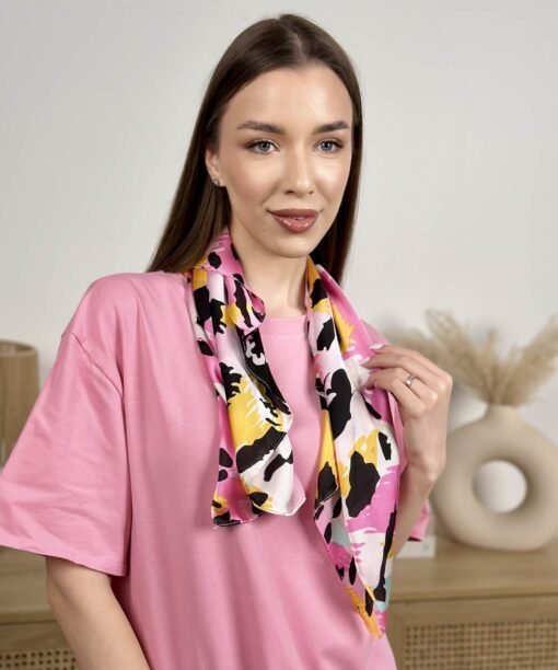 Alternative view of Skarelė "Marga" rožinė/juoda