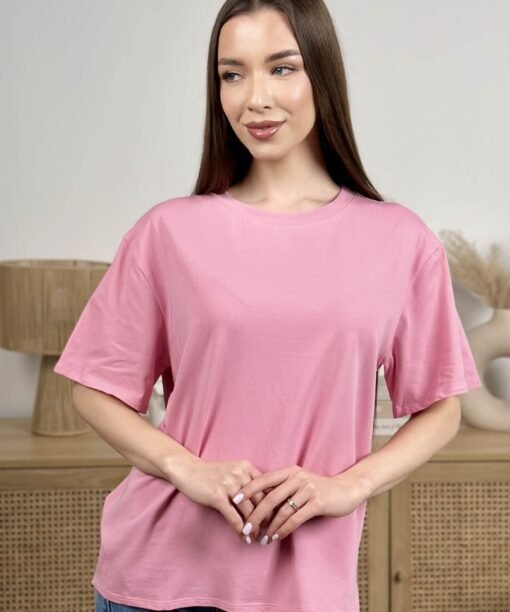 Marškinėliai "Klasika", rožinė spalva