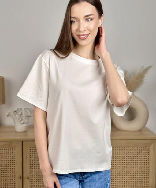 Alternative view of Marškinėliai "Klasika", balta spalva