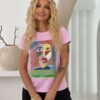 Marškinėliai "I Love fashion", rožinė spalva